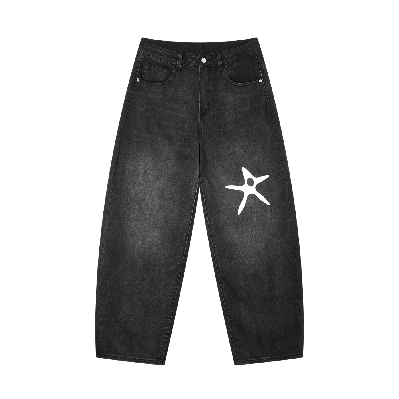 Men's Sunfade Vintage Wash Barrel Leg Jeans